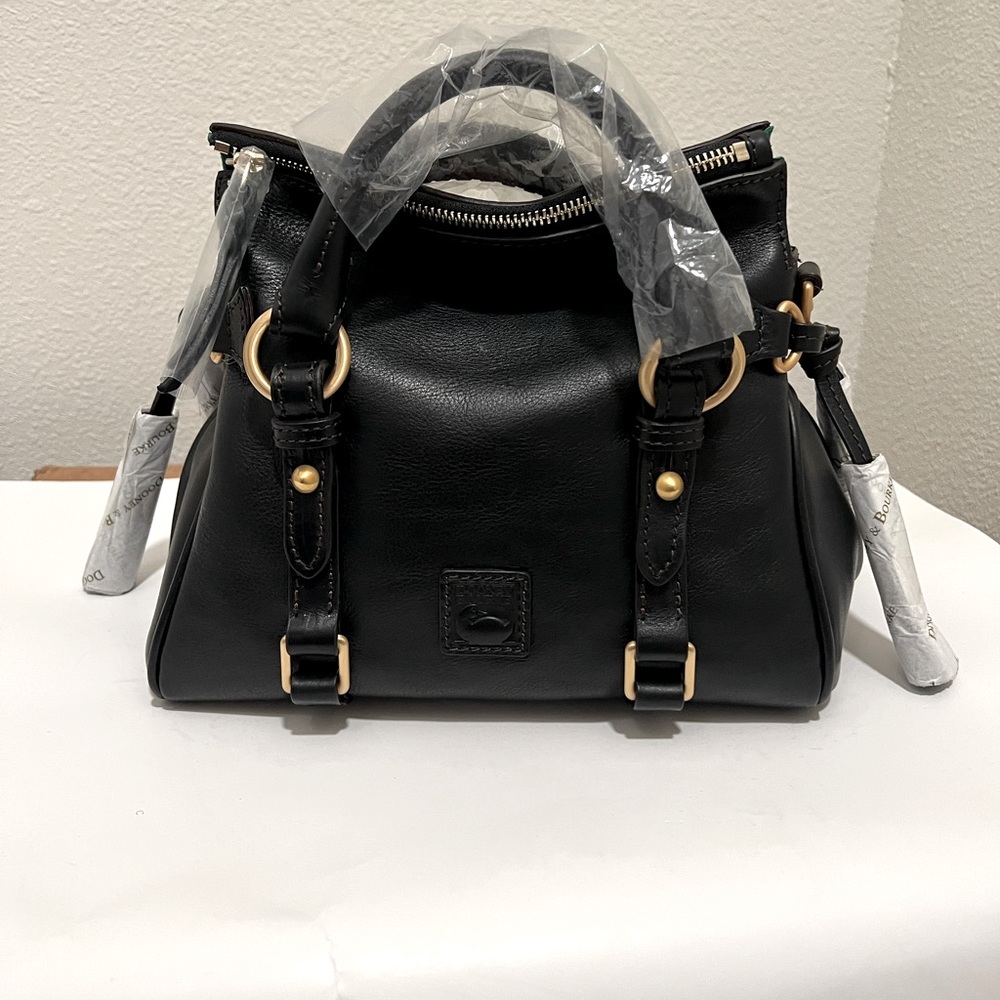Dooney & Bourke - Florentine Leather Micro Satchel Handbag - Black
